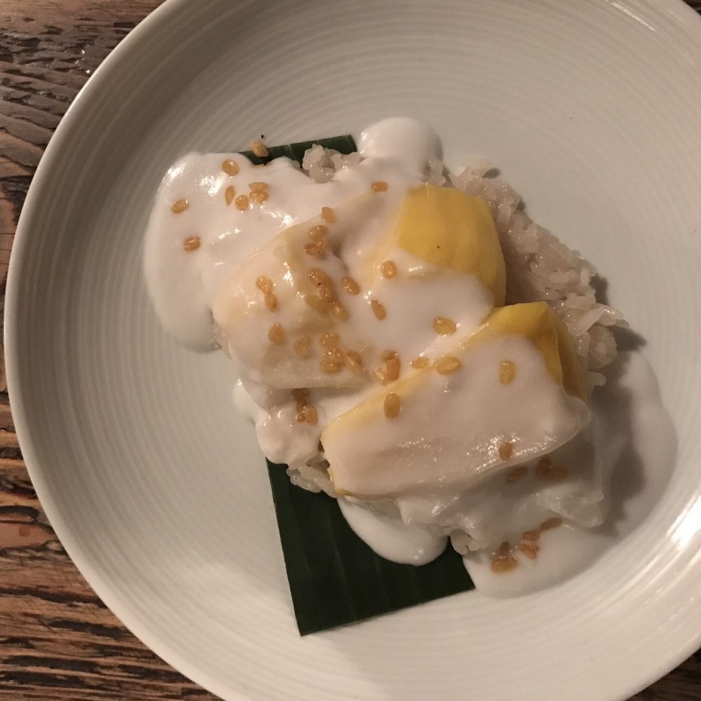 Som Saa - Jackfruit with sticky rice and coconut cream - Thai Near Me - London, XGL