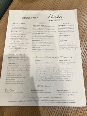 Menu photo 3 Haven Menlo Park, CA Menu photo 3 Haven Menlo Park, CA