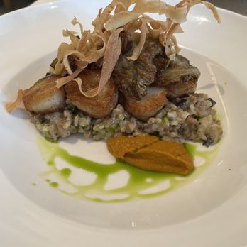 Bloom - Scallops with mushroom risotto - New American Near Me - Verona, New Jersey