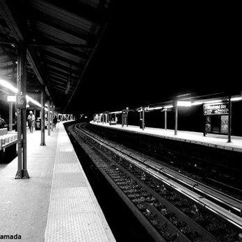 MTA - Sheepshead Bay Subway Station - Sheepshead Bay Subway Station. Dr. Takeshi Yamada and Seara (sea rabbit). The two elevated open air platforms at night. - Metro Stations Near Me - Brooklyn, New York MTA - Sheepshead Bay Subway Station - Sheepshead Bay Subway Station. Dr. Takeshi Yamada and Seara (sea rabbit). The two elevated open air platforms at night. - Metro Stations Near Me - Brooklyn, New York