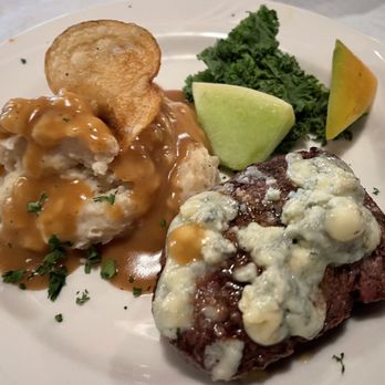 The Colony Pub and Grille - 6 oz filet with mashed potato and blue cheese crumble - Pubs Near Me - Erie, Pennsylvania The Colony Pub and Grille - 6 oz filet with mashed potato and blue cheese crumble - Pubs Near Me - Erie, Pennsylvania