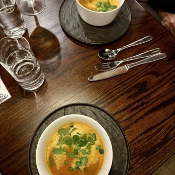 Echelon Wine Bar - Carrot ginger soup - Wine Bars Near Me - Richmond, Virginia Echelon Wine Bar - Carrot ginger soup - Wine Bars Near Me - Richmond, Virginia