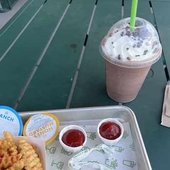 Shake Shack Austin, Domain - Spicy Fries with Ranch Chocolate Shake - Burgers Near Me - Austin, Texas