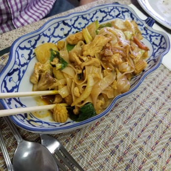 Thai Palace Restaurant - Pad Kee Mao, similar to drunken noodles - Thai Near Me - Kalispell, Montana