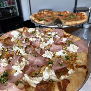 Perusia - Mortadella and margherita pizzas. - Pizza Near Me - Waldwick, New Jersey Perusia - Mortadella and margherita pizzas. - Pizza Near Me - Waldwick, New Jersey