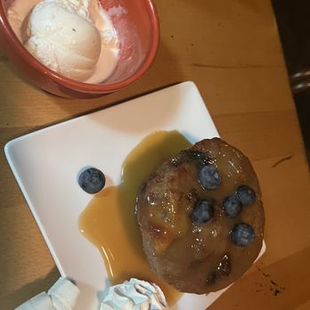The Cork Tucson - Blueberry bread pudding a la mode - Steakhouses Near Me - Tucson, Arizona