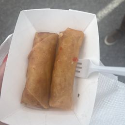 Thai fried chicken spring rolls from water Lilly - a must!