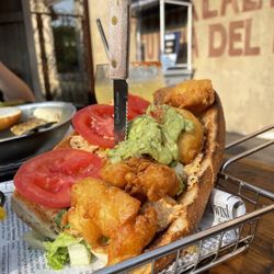 The Refuge - Po Crispy Shrimp Po' Boy Sandwich