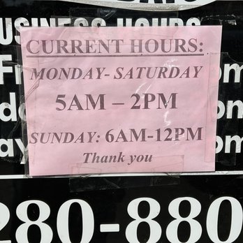 Paris Bakery - Posted store hours - Bakeries Near Me - San Diego, California