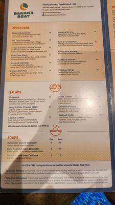 Menu photo 6 Banana Boat Boynton Beach, FL