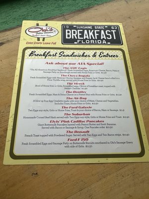Menu photo 2 Obi's Fillin Station Saint Augustine, FL