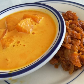 Paradise Indian Cuisine - Fruit custard and Gajar( carrot) halwa. Straight to the love, love handles. - Indian Near Me - Herndon, Virginia Paradise Indian Cuisine - Fruit custard and Gajar( carrot) halwa. Straight to the love, love handles. - Indian Near Me - Herndon, Virginia