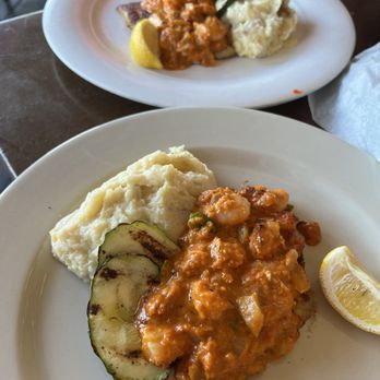 Sundancer Grill - Catfish Pontchartrain, split - American Near Me - Lakeway, Texas Sundancer Grill - Catfish Pontchartrain, split - American Near Me - Lakeway, Texas