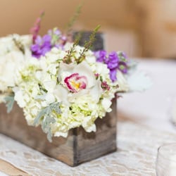 H-E-B plus! - The table center pieces Tamme made for our "Brazil-meets-country-French" wedding.