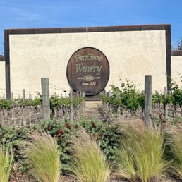 West side of the winery. A small onsite vineyard remains. West side of the winery. A small onsite vineyard remains.