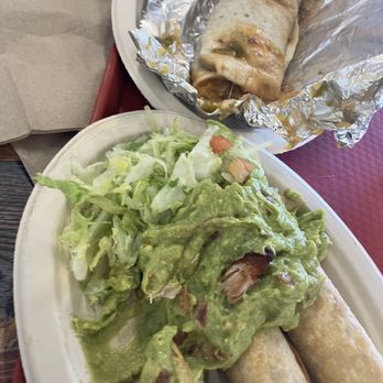 Santiago’s - Flautas with Guac and A bean /cheese burrito with green chillies. - Mexican Near Me - Brighton, Colorado