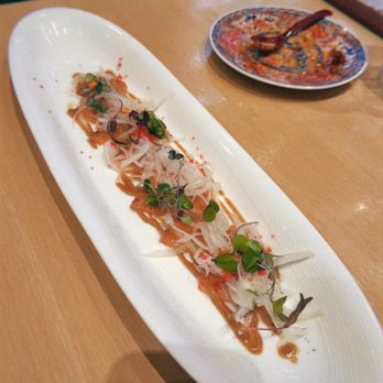 Izakaya Yagiya - salmon carpaccio ($18.80 for a small amount of fish) - Izakaya Near Me - Las Vegas, Nevada