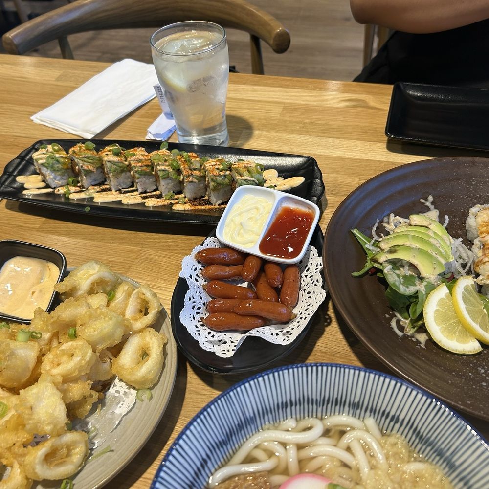 I Luv Sushi Too - Fried Calamar, sausage, B.L.C, Udon Noodle Soup - Sushi Bars Near Me - Orange, California I Luv Sushi Too - Fried Calamar, sausage, B.L.C, Udon Noodle Soup - Sushi Bars Near Me - Orange, California