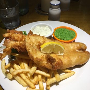 The Apartment - Fish and chips with mushy peas.  It was so good! - British Near Me - Edinburgh, EDH