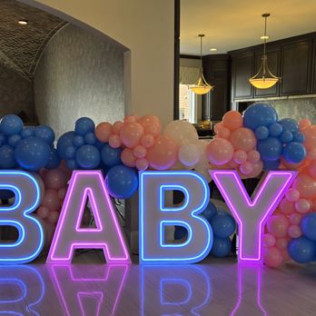 Partistry Balloons - LED Marquee Letter Rentals for baby showers and gender reveals - Balloon Services Near Me - Columbia, Maryland Partistry Balloons - LED Marquee Letter Rentals for baby showers and gender reveals - Balloon Services Near Me - Columbia, Maryland
