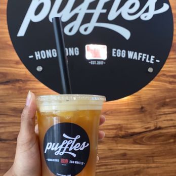 Puffles - Mango bubble tea - Desserts Near Me - Hollywood, Florida Puffles - Mango bubble tea - Desserts Near Me - Hollywood, Florida