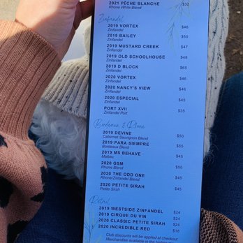 Peachy Canyon Winery - Menu 11/2022 - Wineries Near Me - Templeton, California Peachy Canyon Winery - Menu 11/2022 - Wineries Near Me - Templeton, California