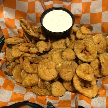 Big Tom's Backyard Grill & Bar - Giant order of crispy fried pickles with ranch dipping sauce. So so good! - Bars Near Me - Cleveland, Tennessee