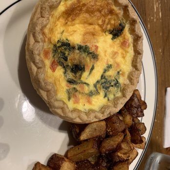 Mimi's Cafe - An entire Quiche w roasted savory potatoes. - French Near Me - Whittier, California