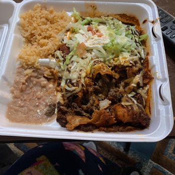 Los Gordos - Red sauce enchiladas, rice and beans - Mexican Near Me - Winton, California