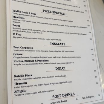 La Biga - Menu - Pizza Near Me - Paso Robles, California