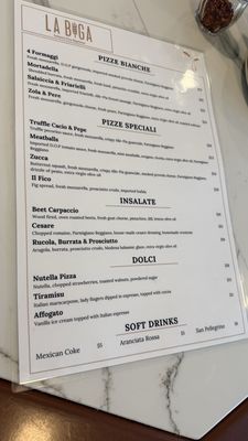 Menu photo 2 La Biga Paso Robles, CA