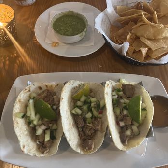 La Catrina - Tacos de Carnitas Chips and Salsa Verde - Mexican Near Me - Media, Pennsylvania La Catrina - Tacos de Carnitas Chips and Salsa Verde - Mexican Near Me - Media, Pennsylvania