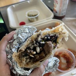Very underwhelming, lacks seasoning or any kind of kick. Salsas didn't help. Carne asada is too chewy. :/ Very underwhelming, lacks seasoning or any kind of kick. Salsas didn't help. Carne asada is too chewy. :/