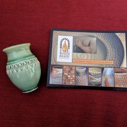 Hinsdale Fine Arts Festival - My tiny vase from Fire When Ready Pottery