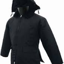 Woods Men's & Boy's Clothing - Black / Navy nylon winter coat with or without badge tab holder
