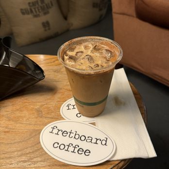 Fretboard Coffee - Iced Con Miel with quad shot... GLORIOUS! - Coffee & Tea Near Me - Columbia, Missouri