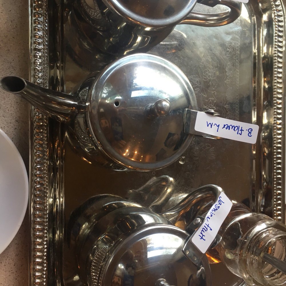 Three pots of tea Three pots of tea