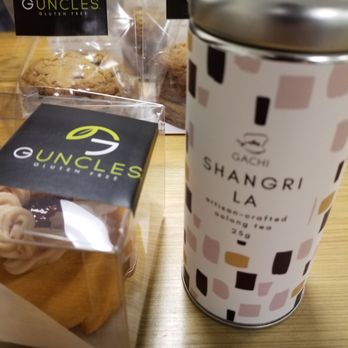 Guncles Gluten Free - Owner suggested this delicious tea. It was perfect with my little strawberry cakey thingy - Bakeries Near Me - Mobile, Alabama