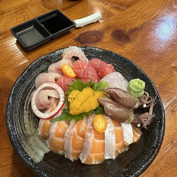 Sen Sushi - chirashi plate instead of bowl ... fishes are pretty good , the only downside is that the plate was pretty small.... - Sushi Bars Near Me - Rosemead, California Sen Sushi - chirashi plate instead of bowl ... fishes are pretty good , the only downside is that the plate was pretty small.... - Sushi Bars Near Me - Rosemead, California