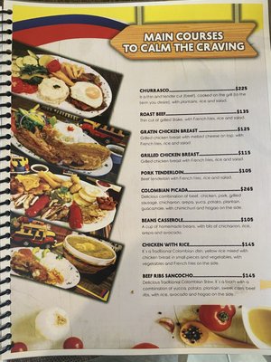 Menu photo 4 Mi Rinconcito Colombiano Playa del Carmen, ROO