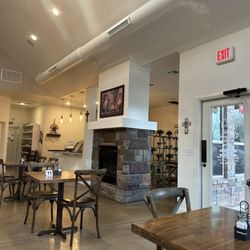 OOZIE Mediterranean Restaurant - This is a quick view from the inside. Not overly done, but simple, modern, and casual. Definitely made us feel relaxed and at home.