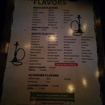 Hookah Lounge - Hookah menu - Lounges Near Me - Glendale, California