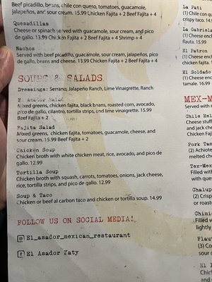 Menu photo 2 El Asador Katy, TX