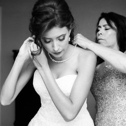 Mrs Stitches Women's Formal Alterations - I altered the bodice edge of this wedding gown to lay smooth against the skin and not gap.