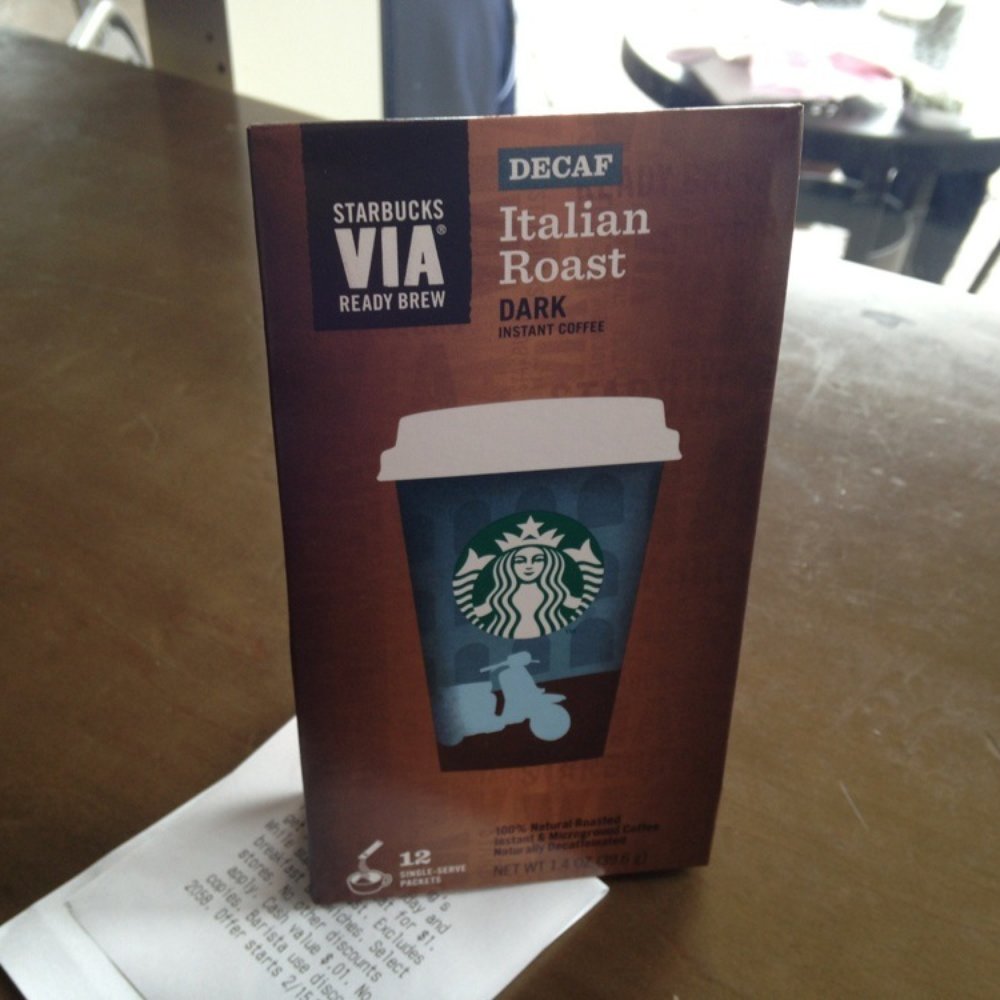 Found the elusive Decaf Via here this morning... huzzah!! Found the elusive Decaf Via here this morning... huzzah!!