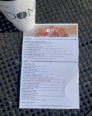 Menu photo 4 Dom's Coffee Avon, CT Menu photo 4 Dom's Coffee Avon, CT