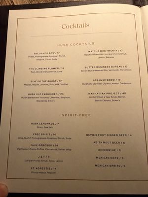 Menu photo 5 Husk Nashville, TN
