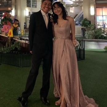 Macy's - My son sporting his new dress shirt and tie from Macy's along with his Prom Date. - Men's Clothing Near Me - Honolulu, Hawaii