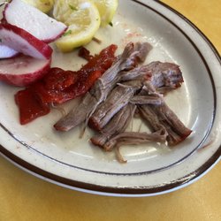 Taqueria Janitzio - Carnitas and Cuerito Sampler.