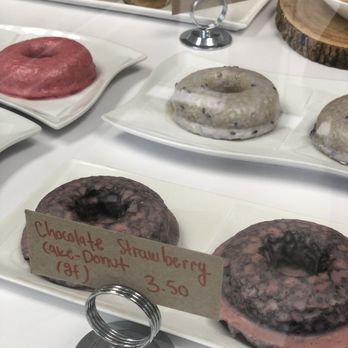 Miracle Bakery - GF chocolate strawberry donut & GF lavender donut - Bakeries Near Me - Burbank, California Miracle Bakery - GF chocolate strawberry donut & GF lavender donut - Bakeries Near Me - Burbank, California